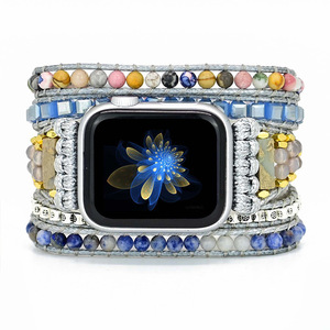 Agate naturelle bohème <span class=keywords><strong>AppleWatch</strong></span> <span class=keywords><strong>Bracelet</strong></span> de mode <span class=keywords><strong>Bracelet</strong></span> de bijoux en gros <span class=keywords><strong>Bracelet</strong></span> - Product Image 5