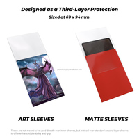 Dragon Shield Matte Clear Outer Sleeves Standard Japanese Size for TCG Pokemoned Clear Matte Card Sleeves
