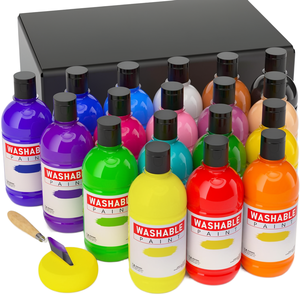 Professional Mini Cheap 3mL 6/12 Pcs Set Strip Plastic Pots Kid <b>Canvas</b> Acrylic <b>Paint</b> 18 /Colors - Product Image 1