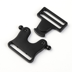 Boucle à double ardillon en alliage de zinc noir à dégagement rapide pour ceinture tactique, accessoire de sangle réglable - Product Image 3