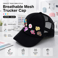 Gorra Trucker Personalizable de Malla Transpirable de Alta Calidad al por Mayor, Gorra Snapback de 5 Paneles para Niños y Adultos