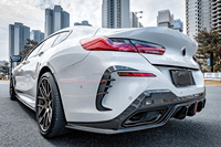 Diffuseur arrière en carbone sec premium, kit carrosserie aérodynamique pour BMW Série 8 M8 840i 4 portes