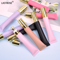 Gloss à lèvres brillant à marque privée, rouge à lèvres liquide longue tenue, tube souple à embout métallique, huile repulpante pour les lèvres