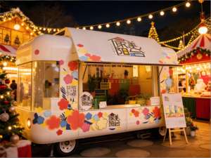 Chariot <span class=keywords><strong>de</strong></span> restauration Hip Hop avec <span class=keywords><strong>station</strong></span> <span class=keywords><strong>de</strong></span> beat et décor vinyle pour une cuisine <span class=keywords><strong>de</strong></span> rue inspirée <span class=keywords><strong>de</strong></span> la musique - Product Image 1