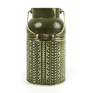 <span class=keywords><strong>Grand</strong></span> vase de jardin galvanisé Pots de fleurs Minimalist <span class=keywords><strong>Metal</strong></span> Iron Slim Bucket Medium <span class=keywords><strong>Metal</strong></span> Galvanizedno Handle Plant Spring - Product Image 2