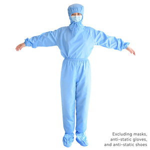 Tuta Antistatica CAMCLEAN <span class=keywords><strong>ESD</strong></span> con Cappuccio per Camera Bianca, Abbigliamento Stile Tuta Prodotta in Cina - Product Image 2
