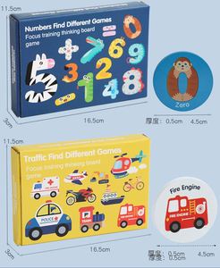 ของเล่นเสริมพัฒนาการเด็กเล็ก 24 ชิ้น ชุดจับคู่ตัวเลขการจราจร ฝึกทักษะการเรียนรู้สำหรับเด็กก่อนวัยเรียน เกมการ์ดความจำรูปรถยนต์ สำหรับเด็กชายและเด็กหญิง - Product Image 6
