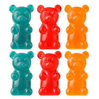 OEM Wholesale Giant Bear Shaped Gummy Candy 3D Fruity Chewy Jelly Sweets Wholesale Bulk Custom Packaging Supplier Manufacturer