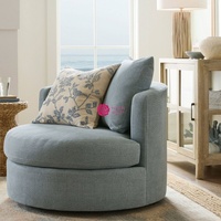 Canapé en tissu velours moderne Yicheng, coussins blancs, base en bois, fauteuil lounge, fauteuil individuel, provenant d'un fournisseur chinois
