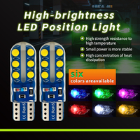 12V Fest Blinkende T10 LED Innenraum-Kennzeichenbeleuchtung 194 168 Silikon-Glühbirne 12SMD Auto-Innenbeleuchtung Positionsleuchte