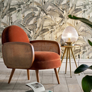 <span class=keywords><strong>Fauteuil</strong></span> en rotin et en bois de style nordique bohème pour la maison, le restaurant, l'hôtel, la villa, le café, le salon, meubles en tissu bouclé - Product Image 3