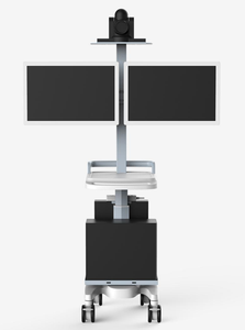 Carrito Móvil Económico para Consultas Remotas MT MEDICAL, Soporte para Monitor Portátil con Ruedas con Freno, Carrito Móvil para Clínica - Product Image 6