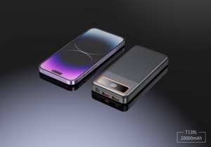 סוללת גיבוי PD20W <span class=keywords><strong>10000mAh</strong></span> דגם T139L עם צג דיגיטלי LED, מטען מהיר נייד, סוללות גיבוי ניידות - Product Image 5