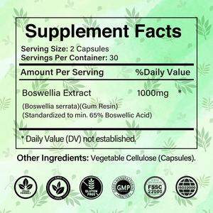 OEM ODM sıcak satış takviyeleri Boswellic asitler <span class=keywords><strong>Boswellia</strong></span> sercapsules özü kapsüller - Product Image 3