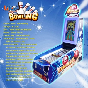 Machine <span class=keywords><strong>de</strong></span> bowling miniature Lifun avec écran HD, <span class=keywords><strong>jeu</strong></span> <span class=keywords><strong>de</strong></span> simulation, construction métallique, garantie 1 an, pour enfants, pour salles <span class=keywords><strong>de</strong></span> bowling et salles <span class=keywords><strong>de</strong></span> jeux à tickets - Product Image 5