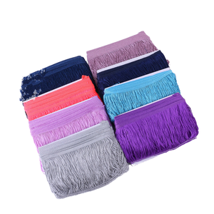 Franges verticales en polyester multicolores à fil simple de 15 cm de large, garniture en dentelle, accessoires pour costumes de danse latine et textiles de maison - Product Image 1