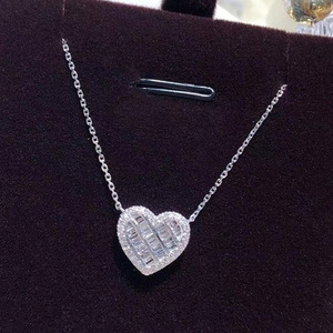 Collana con ciondolo a forma di cuore per donna, gioielli semplici e alla moda, regalo per l'uso quotidiano - Product Image 2