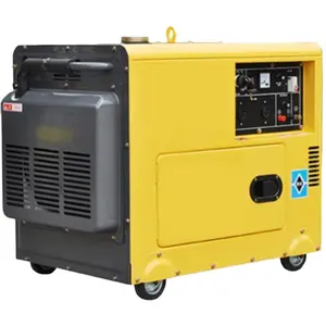 Generator Diesel senyap portabel, untuk cadangan daya darurat 5kW 6KW 7KW 8KW 10KW