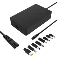 Chargeurs d'ordinateur portable THEONE OEM/ODM 90W Noir Blanc, Câble de chargeur d'ordinateur portable avec prise UK/US/AU/EU, Solution GaN pour le bureau