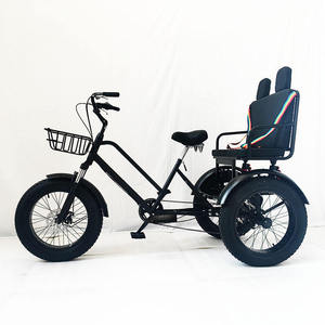 Triciclo Eléctrico Urbano Tipo Pedicab con Marco de Acero de Alto Carbono, Frenos de Disco Hidráulicos, 7 Velocidades, Ruedas de 20*4.0 Pulgadas, ZXC-186 Cit - Product Image 5