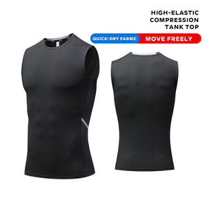 Camiseta deportiva sin mangas de poliéster elástica en 4 direcciones, estilo oversize, para hombre, color blanco, para correr, personalizada OEM. - Product Image 3