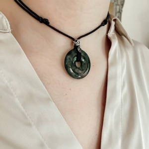 Mans healing crystal pendant mans gemstone talisman per fortuna e protezione - Product Image 6