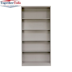 Modern Metal Open Shelf Eco-Friendly Durable File Magazine Office Cabinet Filing <b>Cupboard</b> Adjustable Shelves <b>for</b> <b>Bedroom</b> School - Product Image 2