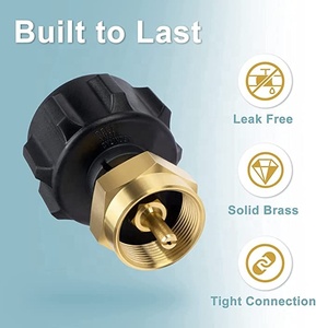 Adaptateur de recharge de <span class=keywords><strong>Propane</strong></span>, <span class=keywords><strong>coupleur</strong></span> de réservoir de cylindre de <span class=keywords><strong>gaz</strong></span> LP de 1 LB, universel pour réservoir de <span class=keywords><strong>Propane</strong></span> QCC1/type-1 et réservoir de 1 livre Disp jetable - Product Image 4