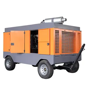 Alta qualidade preço razoável diesel ar compressor máquinas parafuso rotativo móvel ar compressor