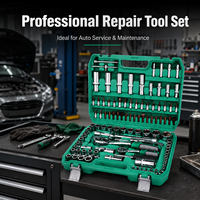108 pièces ensemble d'outils combinés de réparation automatique personnalisable CRV matériel grand moyen petit clé à cliquet OEM Support étui rigide