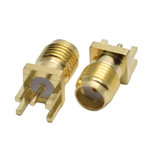 Conector reto pcb de montagem fêmea sma, 13.5mm, antena de sma pcb