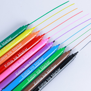 Marcadores <span class=keywords><strong>Comestibles</strong></span> en Stock de Fábrica, Bolígrafos Especiales para Decoración de Pasteles y Fondant, Pigmento Comestible para Dibujar y Revestir Galletas - Product Image 5