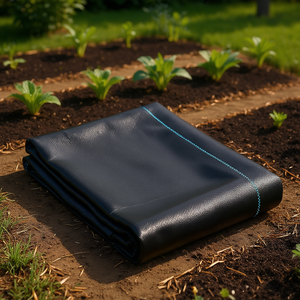 Toile de paillage noire pour jardin 3 x 100 pieds, tissée en PP, géotextile anti-mauvaises herbes, couverture de sol pour jardins - Product Image 2
