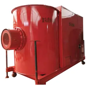 Factory made multi-level firepower wood biomass pellet burner with flexible wheels for hot sale