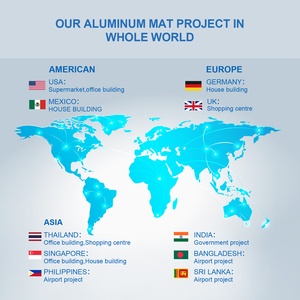 Handmade Dễ dàng cài đặt thương mại cửa mat loại bỏ lối vào cho sàn phẳng hoặc cầu thang Polypropylene kim loại nhôm nhà sử dụng - Product Image 6