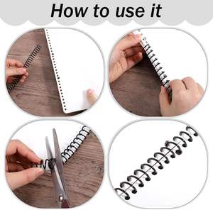 Bán buôn Chất lượng cao mới đầy màu sắc A4 A5 Kích thước vật liệu nhựa ràng buộc Nguồn cung cấp PVC nhựa xoắn ốc cuộn dây mùa xuân cho RÀNG BUỘC - Product Image 6