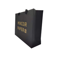 Sac fourre-tout personnalisé en papier kraft brun avec logo imprimé sur mesure, poignées en ruban, pour bijoux et vêtements