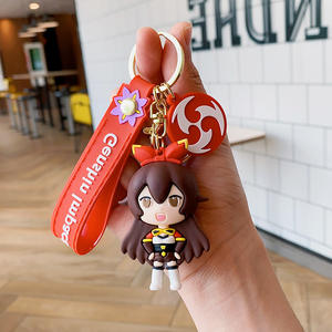 Porte-clés mignon Genshin Impact, pendentif en PVC, poupée en caoutchouc pour voiture, porte-clés pour sacs et petit cadeau pour fille - Product Image 2