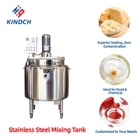 Mélangeur automatique à double agitateur en SUS304 poli miroir pour produits chimiques alimentaires, sirop de sucre, mayonnaise et beurre de cacahuète