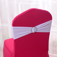 Nouvelles Housses de Chaise Décoratives pour Mariage avec Élastique Spandex et Boucle Coulissante pour Usage Domestique