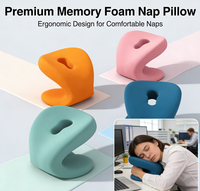Support de nuque et lombaire respirant et lavable pour la sieste, repose-tête ergonomique pour bureau, confort et soulagement de la pression, mousse à mémoire de forme