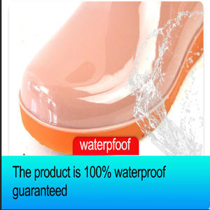 Bottes de pluie en caoutchouc à coupe basse et doublure en peluche multicolore pour femmes Bottes de jardin Bottes de pluie pour femmes - Product Image 6