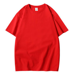 Wholesale 100% Cotton Oversized t Shirts Men Drop Shoulder T-shirt Custom Plain Blank Printing Heavyweight t Shirt - Product Image 6