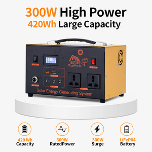 Custom 300W Portable <b>Power</b> Station Generador Solar Supply <b>Generator</b> AY-300-420Wh Lithium Iron Phosphate <b>Battery</b> Safe Long-lastin - Product Image 5