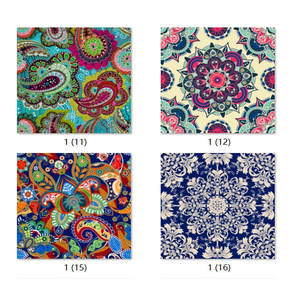 ピュアコットンカシューナッツヘッドスカーフヒップホップヨーロッパとアメリカのストリートダンス、オートバイのレトロな対照的なカラースクエアスカーフ - Product Image 5