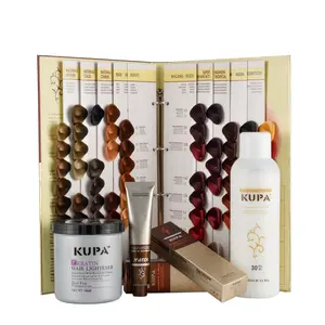 KUPA Profissional Cabelo Tingimento Produtos Color Chart Peróxido Permanente Coloring Creme Natural Cabelo Tintura