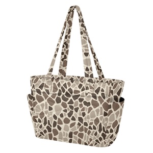 Nouveautés : Sac à bandoulière matelassé en polyester avec imprimé girafe et logo personnalisé, sac à main pour femme avec poches latérales - Product Image 1