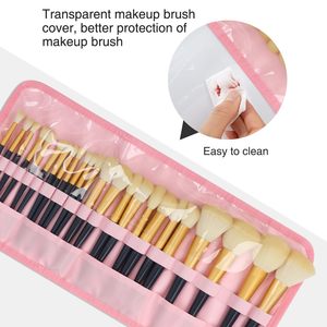 Borsa Organizer per Pennelli da Trucco Professionale OEM Oxford con Finestra Trasparente, Colore Personalizzabile per Artisti e Viaggi - Product Image 4