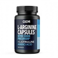 Complément Alimentaire en Capsules Dures de L-Arginine, Soutient l'Apport Nutritionnel Quotidien, OEM et Marque Privée Disponibles