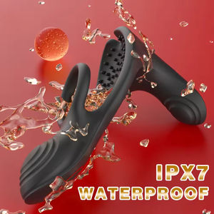 Nuevo Producto: Anillo Vibrador Doble para Parejas, de TPE, con Retraso de Resonancia, para Masaje del Perineo y Estimulación del Punto G - Product Image 3